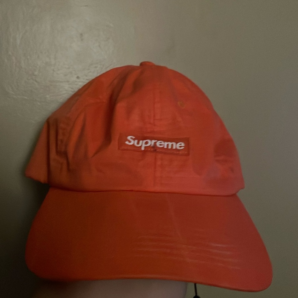 Orange supreme dad hat